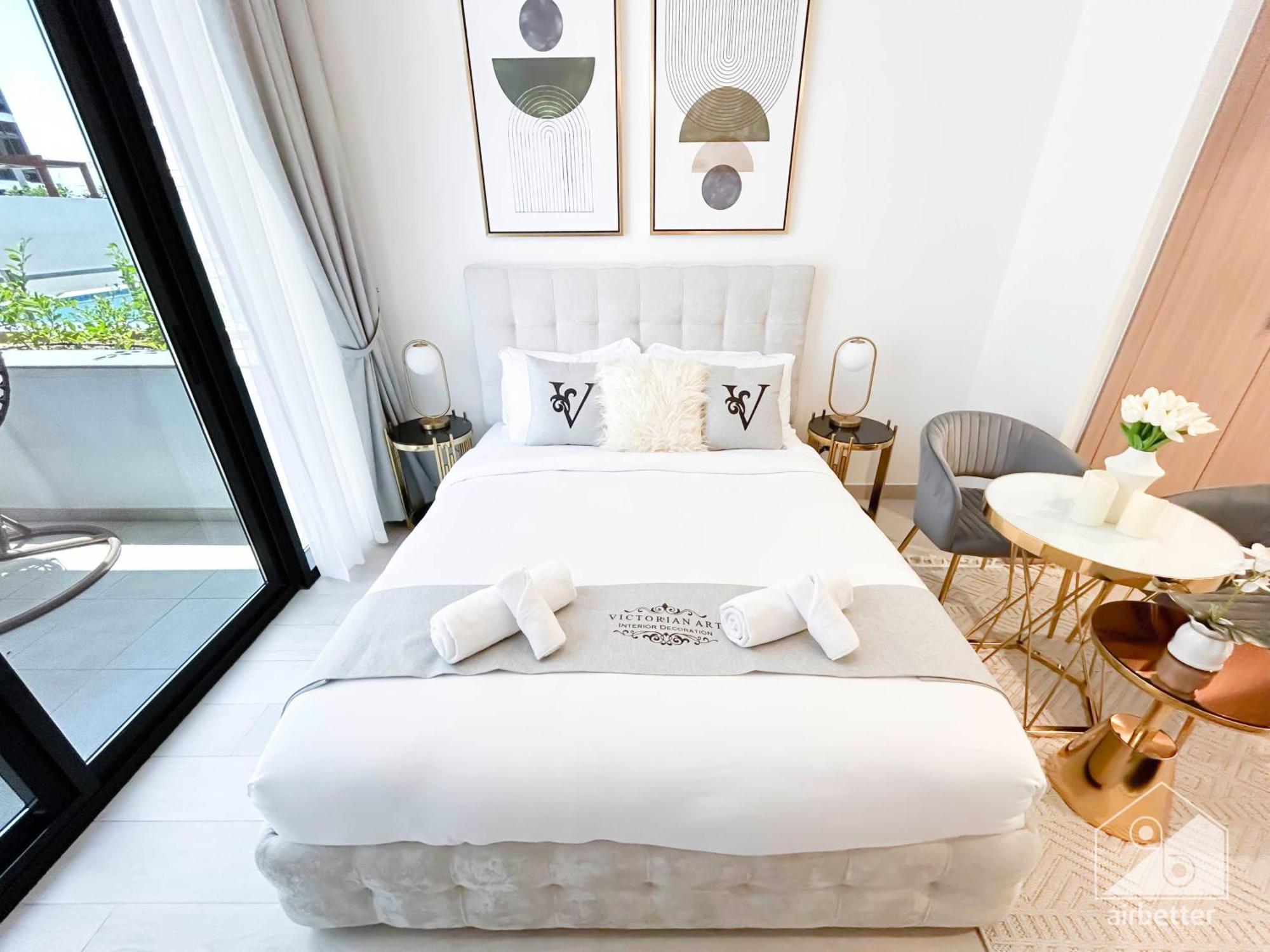 Charming Studio With Balcony In Azizi Riviera 두바이 외부 사진